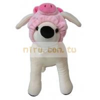 日本寵物名牌Petto Kawaii 造型頭套 豬事大吉