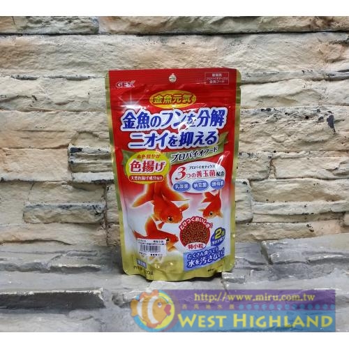 日本五味GEX 金魚元氣健康揚色飼料(80g)善玉菌配方