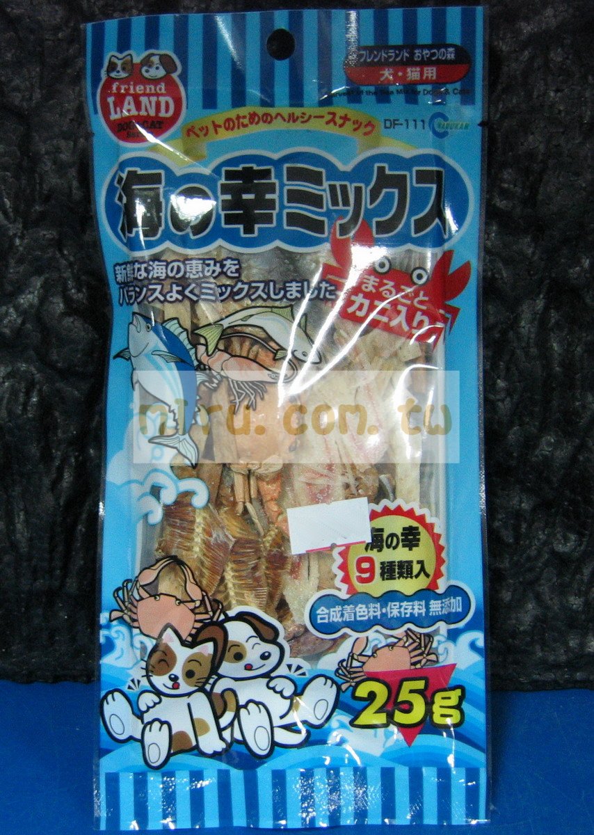 日本Marukan 海鮮總匯點心(內含九種海鮮)(狗貓零食)25克