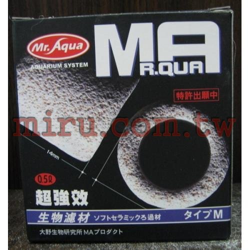 水族先生Mr.Aqua 超強效陶瓷環濾材（1L）(M型)