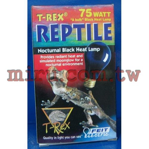 T-REX(TREX) 爬蟲專業加溫燈泡 聚熱夜燈泡(紅色)(75W)