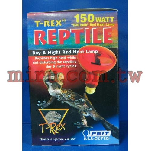 T-REX(TREX) 爬蟲專業加溫燈泡 聚熱夜燈泡(紅色)(150W)