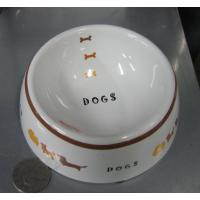 日本MARUKAN 可愛狗狗碗、黃金快樂狗(S)有刻度、弧形集中飼料