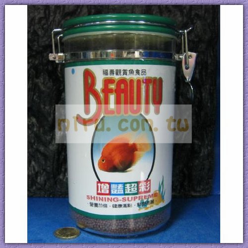 福壽 增艷超彩頂級觀賞魚飼料(小粒、大粒)約900g