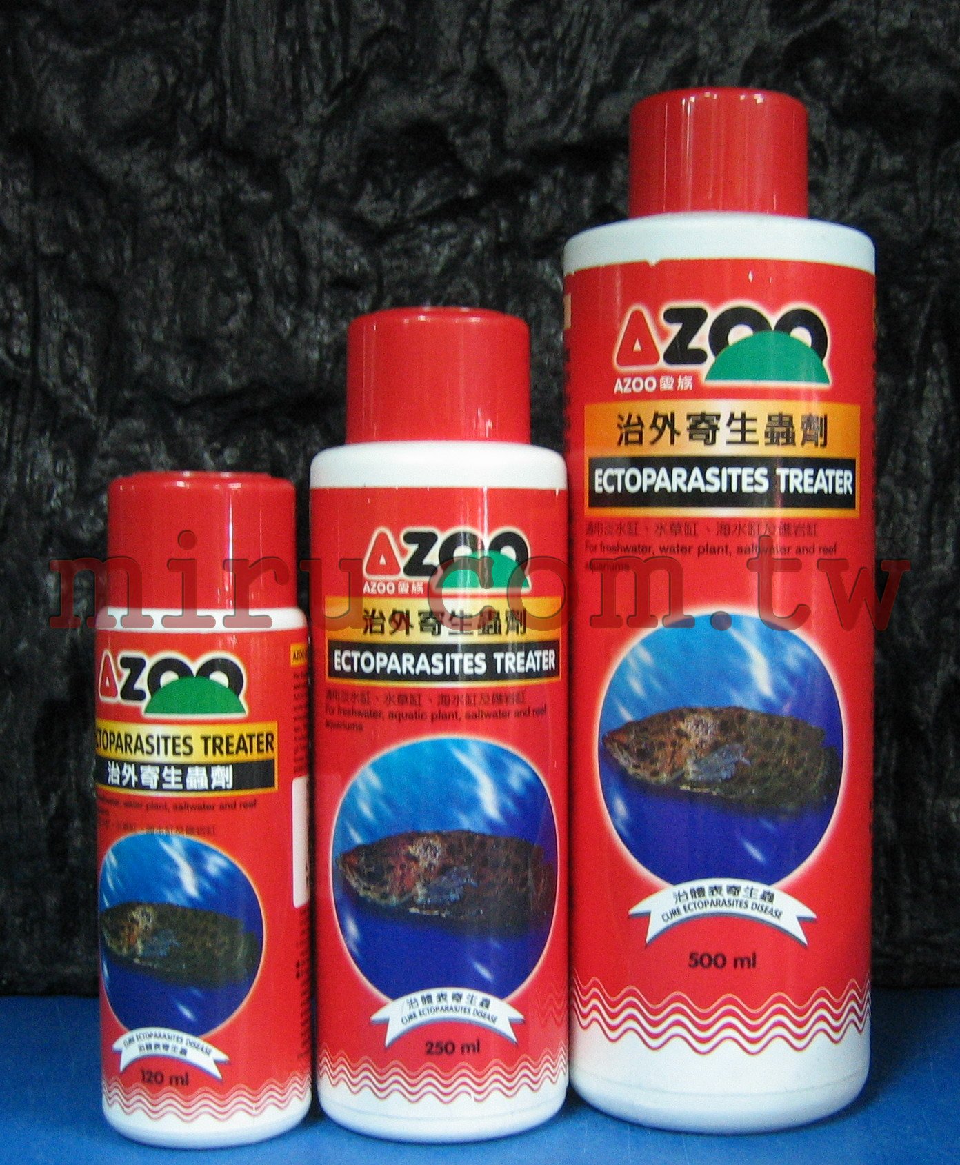 Azoo治體外寄生蟲劑 500ml 疾病處理劑 藥水 藥水 測試劑 水質處理 營養添加劑 西高地水族 博偉水族寵物 水族用品批發專門店