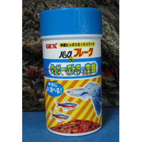 日本五味GEX 孔雀、燈科及小型魚薄片飼料（30g)