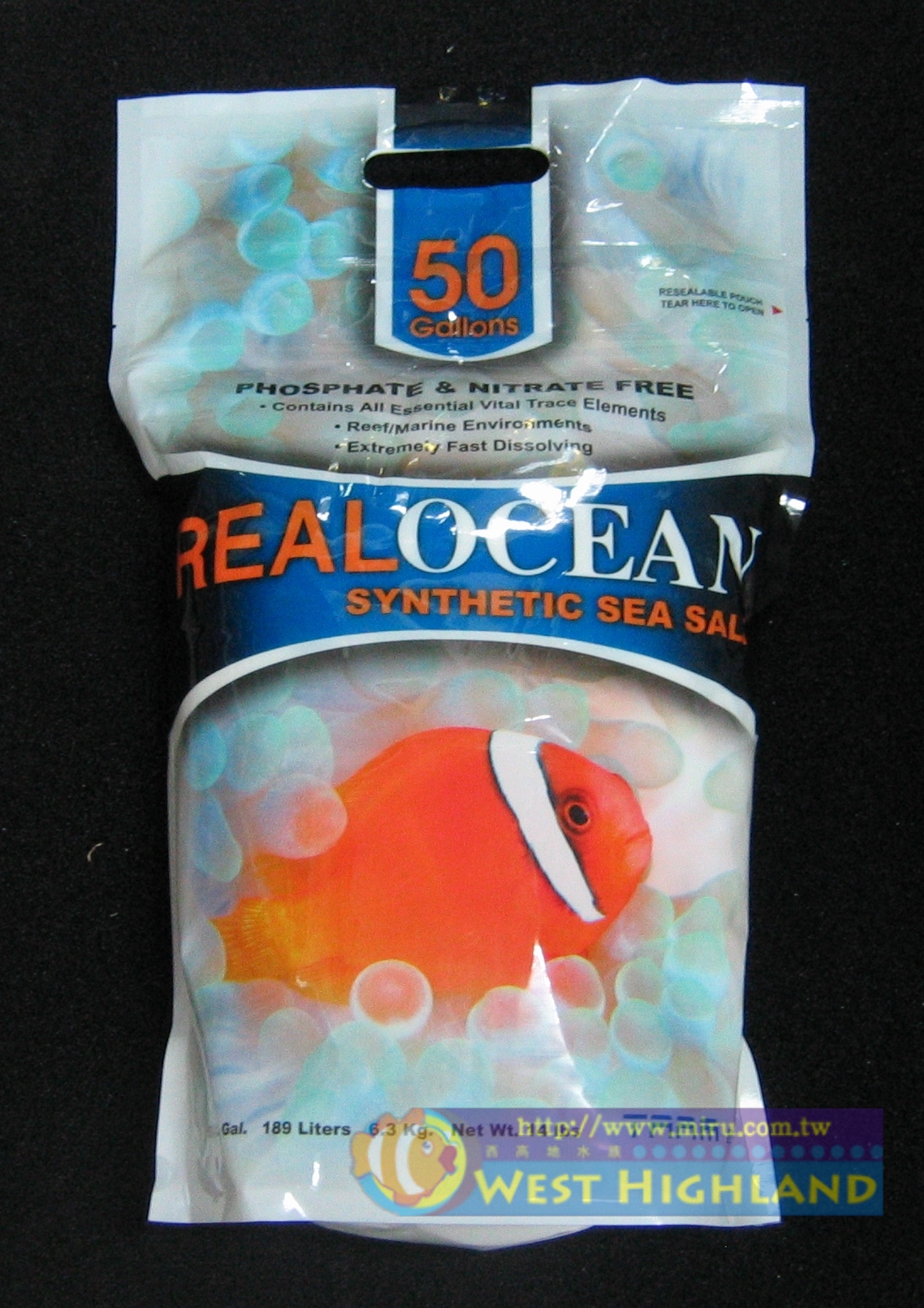 REAL OCEAN 海水素6.3kg美國原裝進口 一包