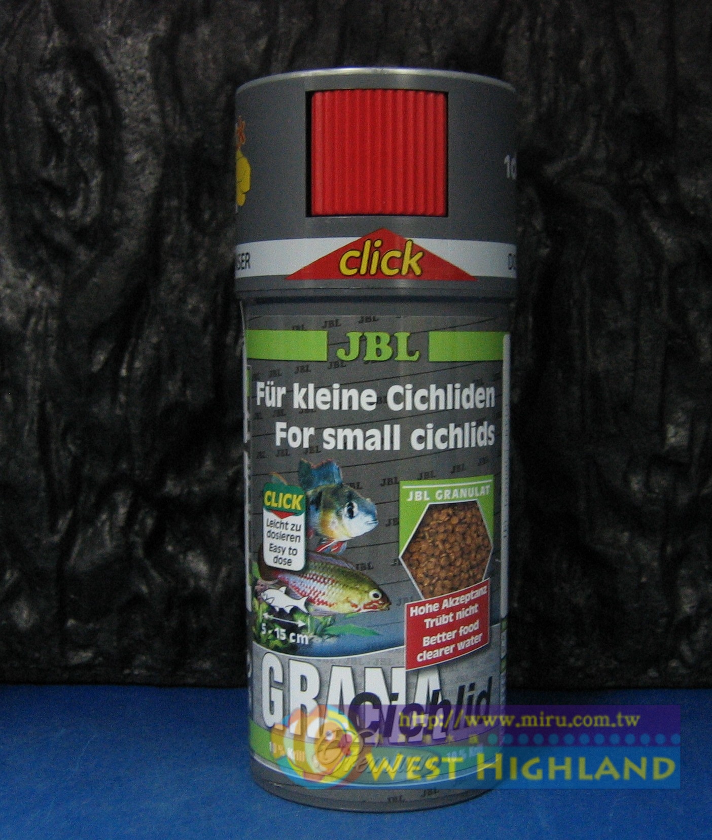 德國JBL CICHLID短鯛燈魚增色漢堡飼料 (計數型)250ml