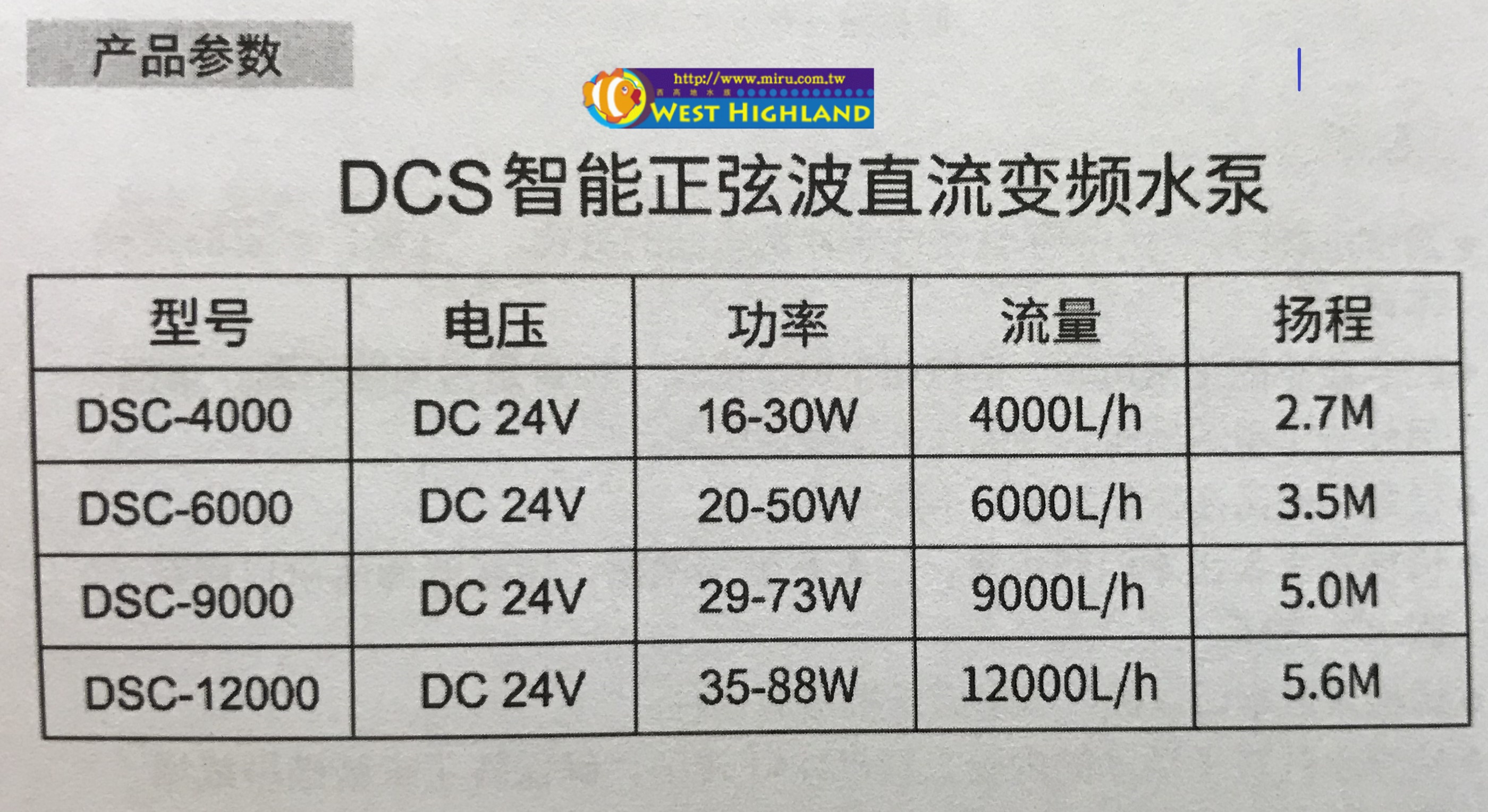 DB 智能正旋波DC變頻馬達 水陸馬達DCS-9000 9000L/H