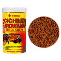 Tropical 龍魚專用飼料(1000ml條狀)增艷型、中大型魚專用飼料-小顆粒